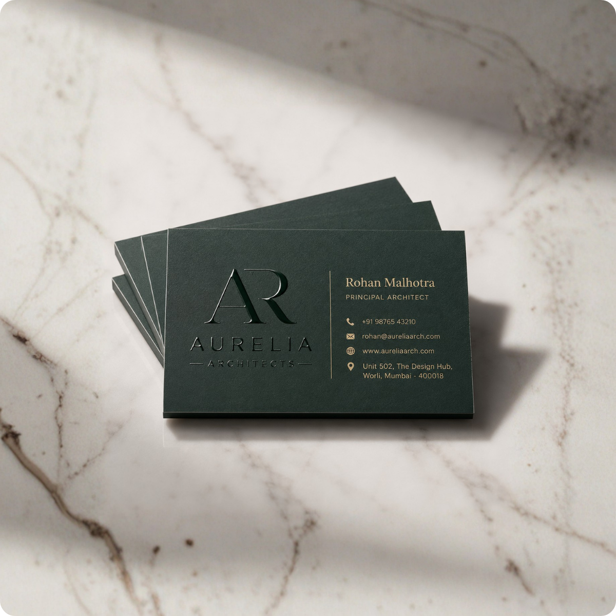 Spot UV Visiting Card